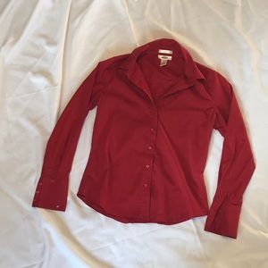 Red button up